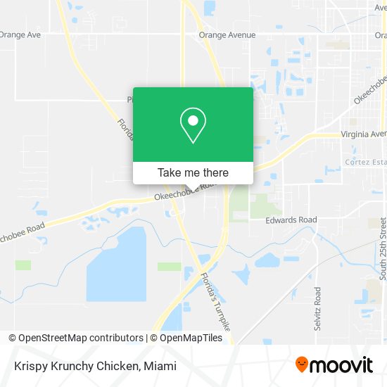 Mapa de Krispy Krunchy Chicken