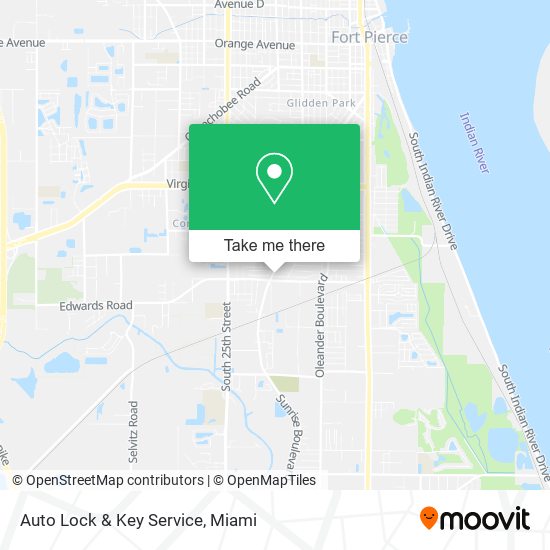Mapa de Auto Lock & Key Service