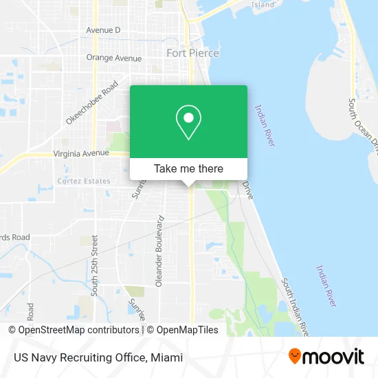 US Navy Recruiting Office map