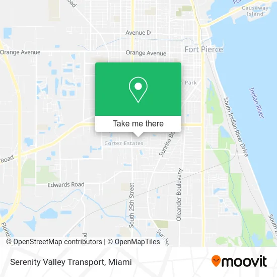 Serenity Valley Transport map