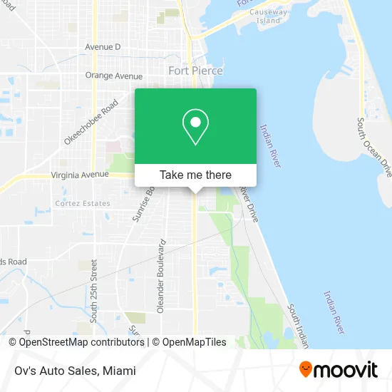 Ov's Auto Sales map