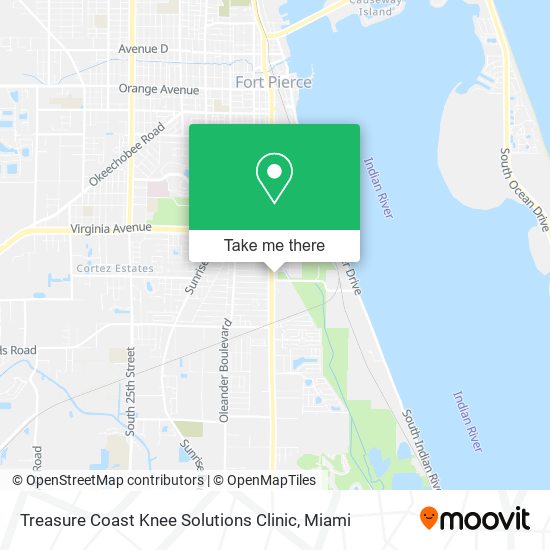Mapa de Treasure Coast Knee Solutions Clinic