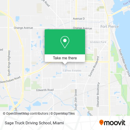 Sage Truck Driving School map