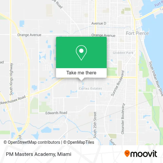 PM Masters Academy map