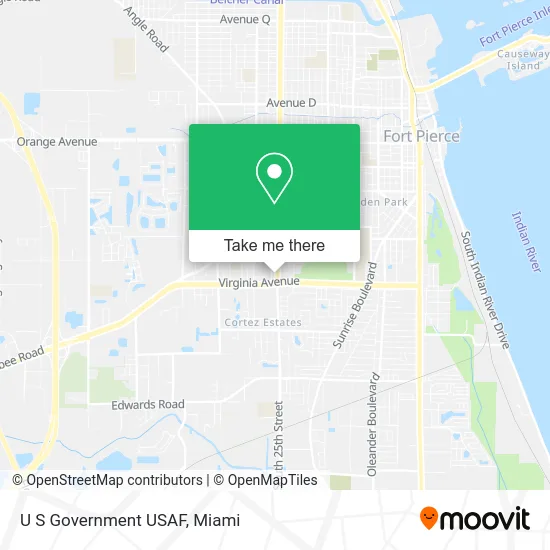 U S Government USAF map