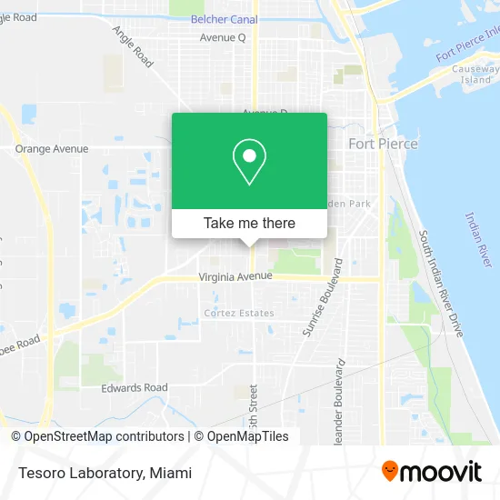 Tesoro Laboratory map