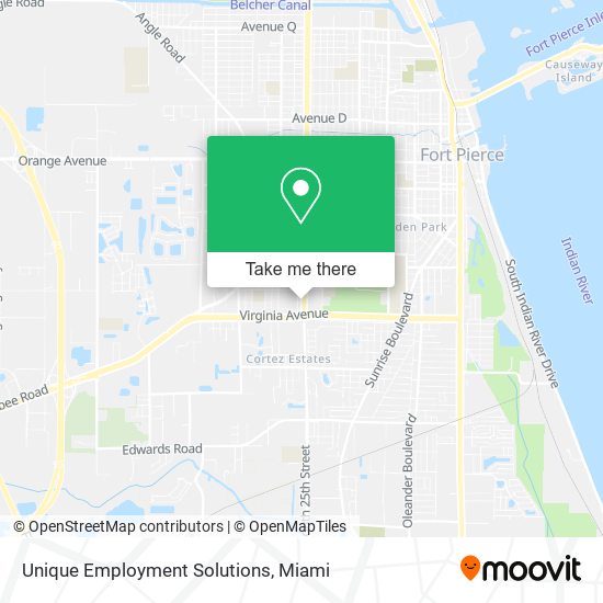 Unique Employment Solutions map