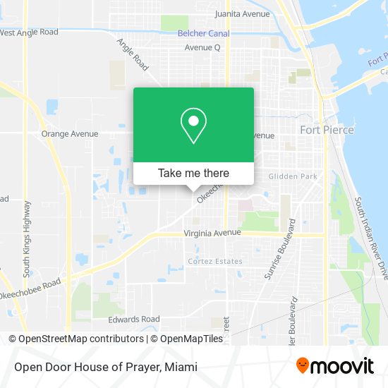 Open Door House of Prayer map