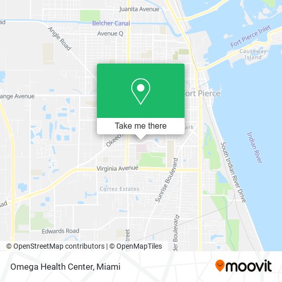 Omega Health Center map