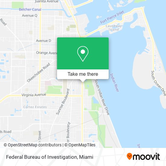 Mapa de Federal Bureau of Investigation