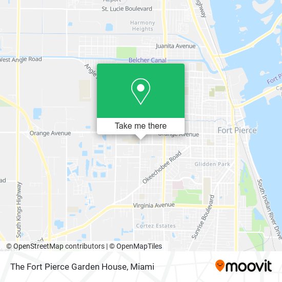 The Fort Pierce Garden House map