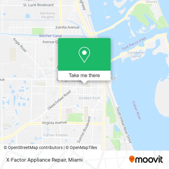 X-Factor Appliance Repair map