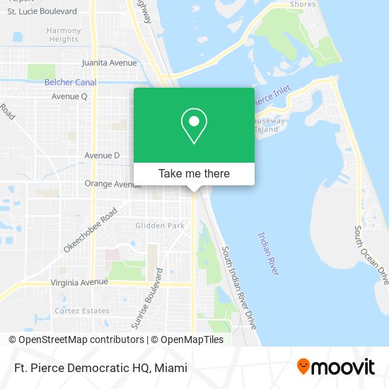 Mapa de Ft. Pierce Democratic HQ