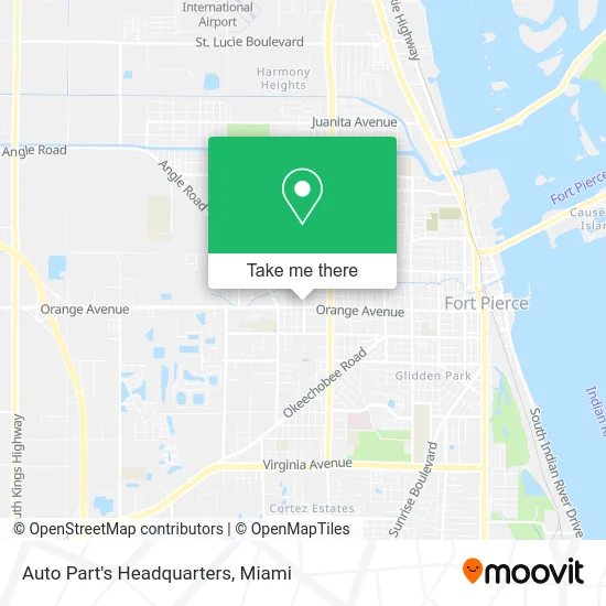 Auto Part's Headquarters map