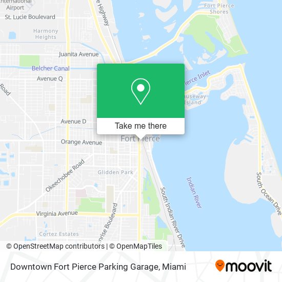 Downtown Fort Pierce Parking Garage map