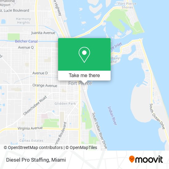 Mapa de Diesel Pro Staffing
