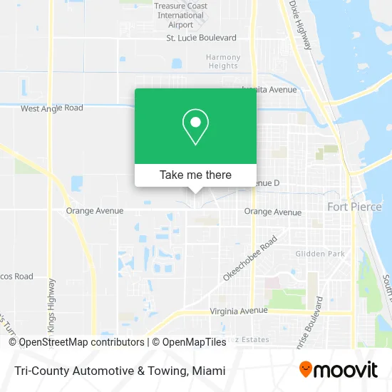 Tri-County Automotive & Towing map