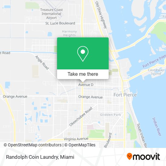 Randolph Coin Laundry map