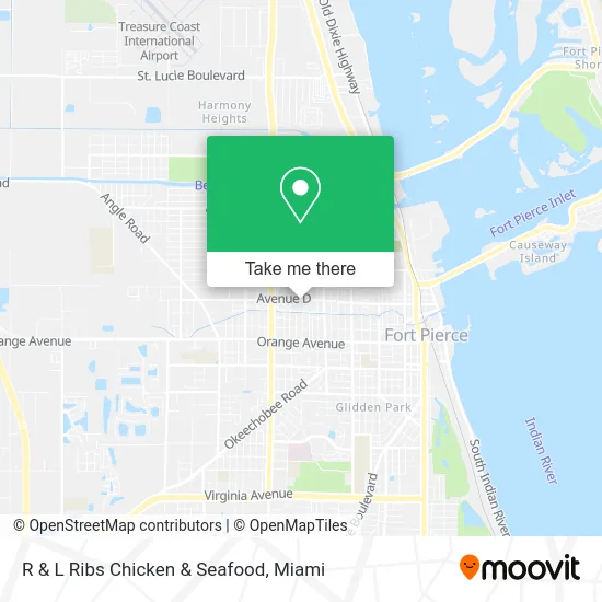 R & L Ribs Chicken & Seafood map