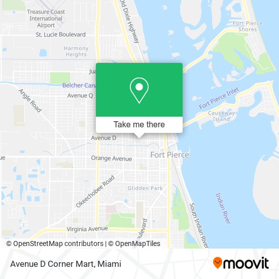 Mapa de Avenue D Corner Mart