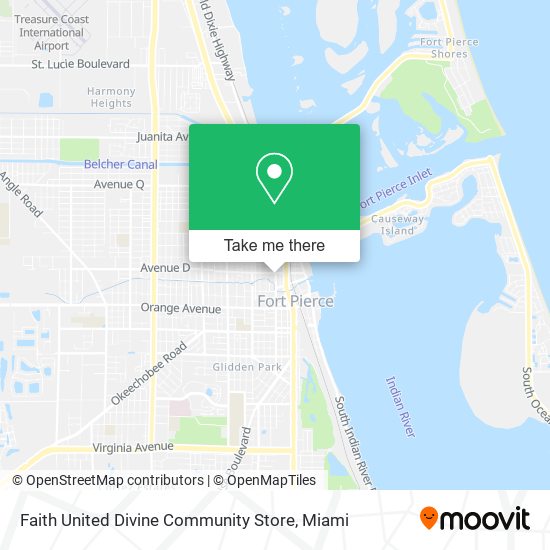 Mapa de Faith United Divine Community Store
