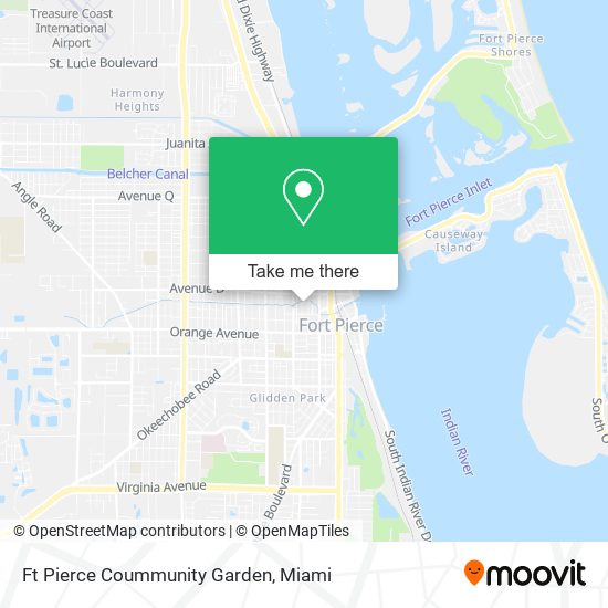 Mapa de Ft Pierce Coummunity Garden