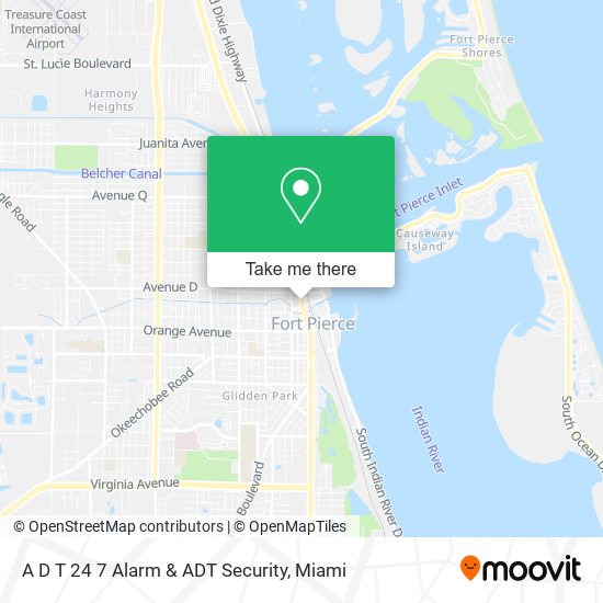 Mapa de A D T 24 7 Alarm & ADT Security