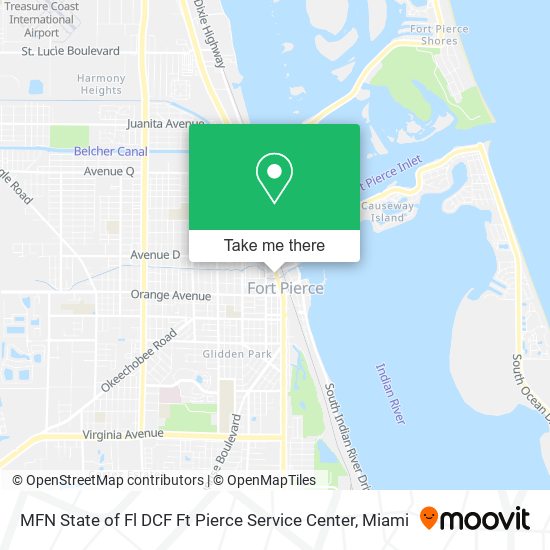 MFN State of Fl DCF Ft Pierce Service Center map