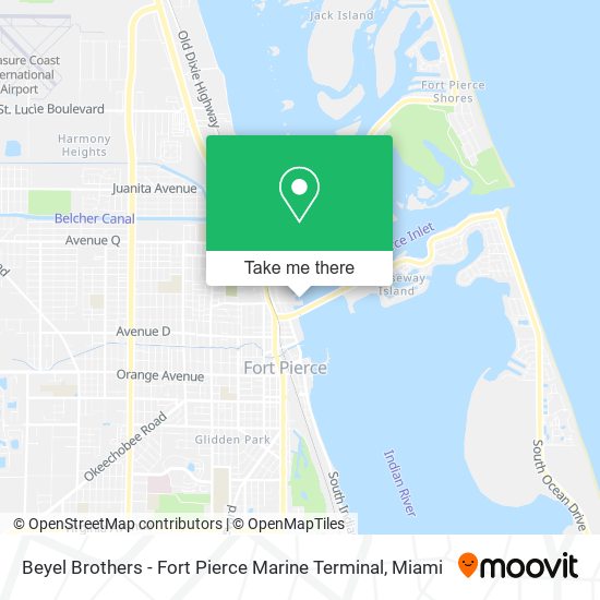 Beyel Brothers - Fort Pierce Marine Terminal map
