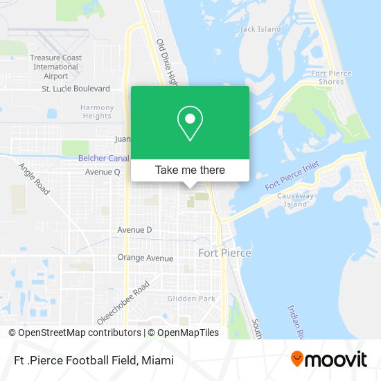 Ft .Pierce Football Field map