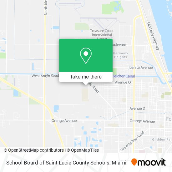 School Board of Saint Lucie County Schools map