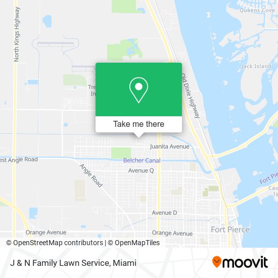 J & N Family Lawn Service map