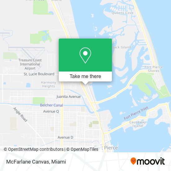 Mapa de McFarlane Canvas