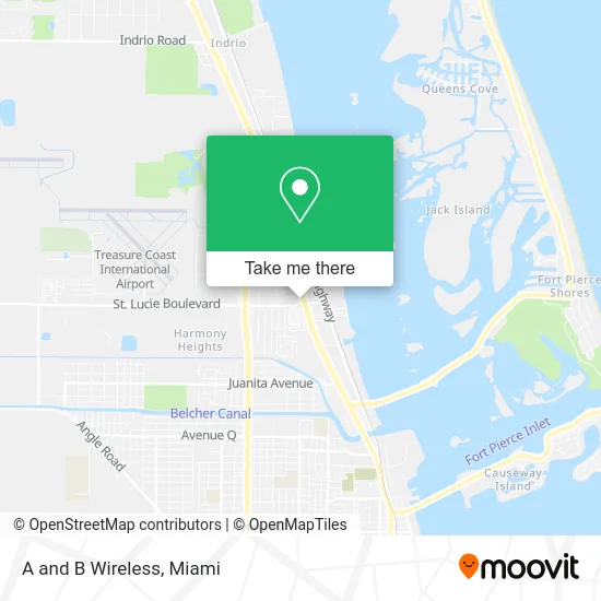 A and B Wireless map