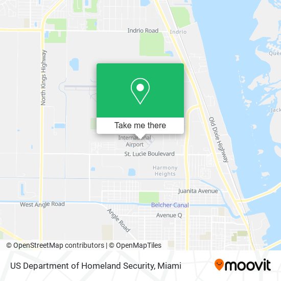 Mapa de US Department of Homeland Security