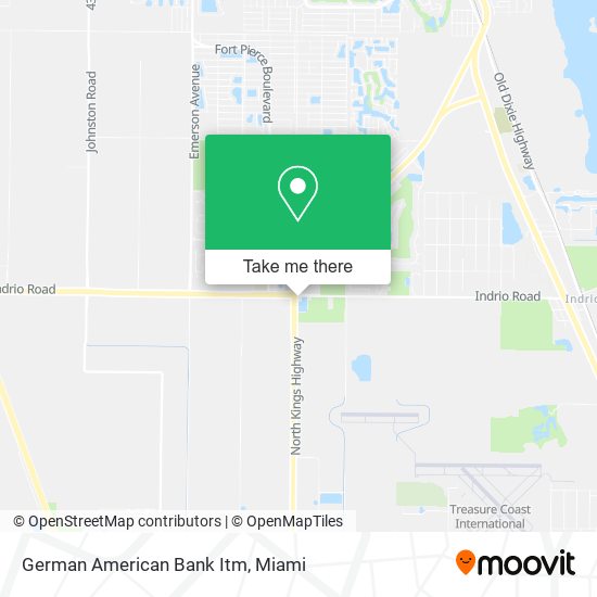 Mapa de German American Bank Itm
