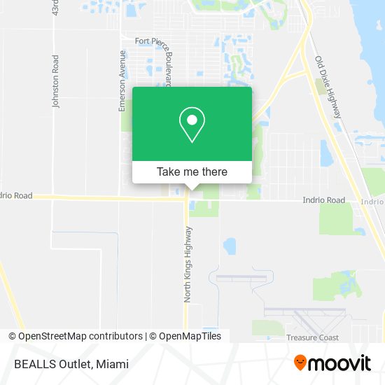 BEALLS Outlet map