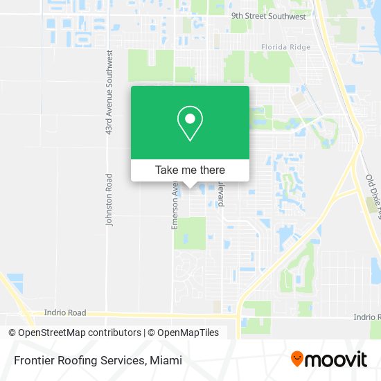 Frontier Roofing Services map