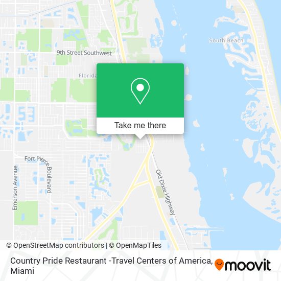 Mapa de Country Pride Restaurant -Travel Centers of America
