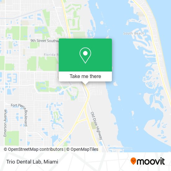 Mapa de Trio Dental Lab