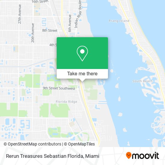 Mapa de Rerun Treasures Sebastian Florida