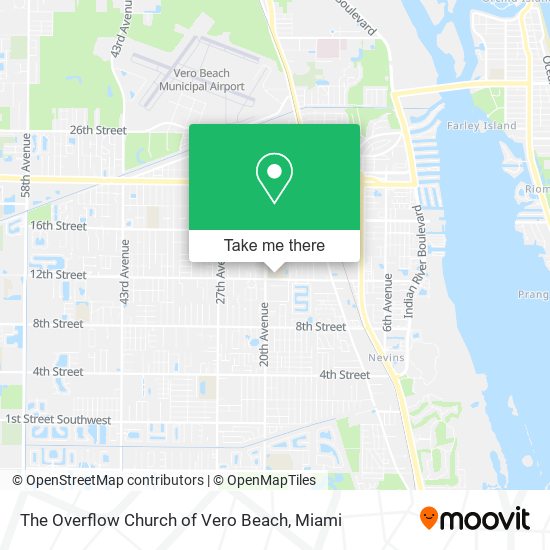 The Overflow Church of Vero Beach map