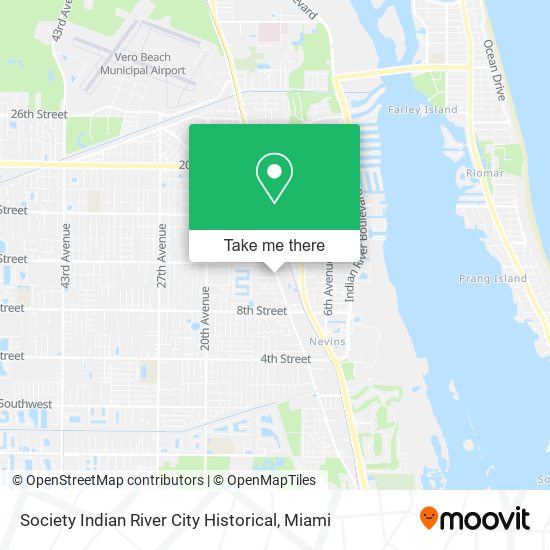 Society Indian River City Historical map