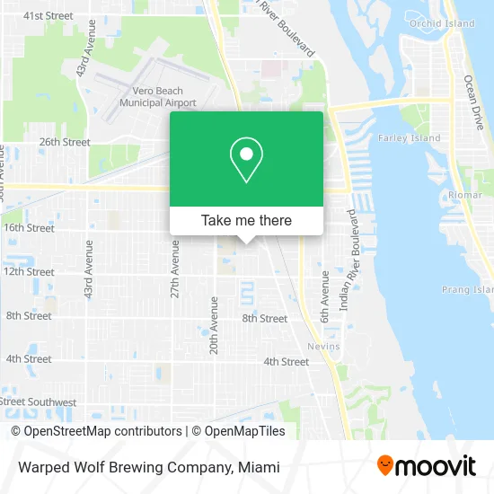 Warped Wolf Brewing Company map