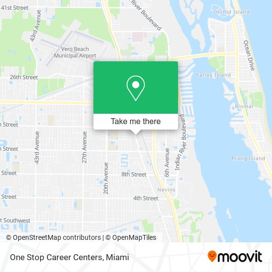 One Stop Career Centers map