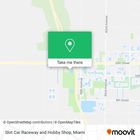 Slot Car Raceway and Hobby Shop map