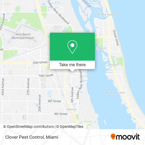 Mapa de Clover Pest Control