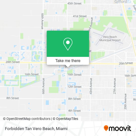 Forbidden Tan Vero Beach map