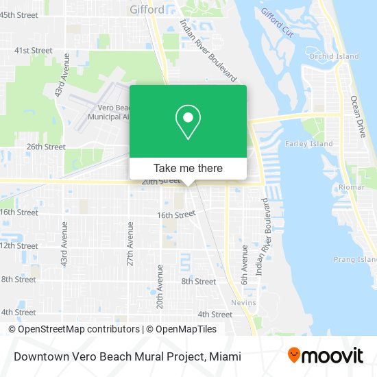 Downtown Vero Beach Mural Project map