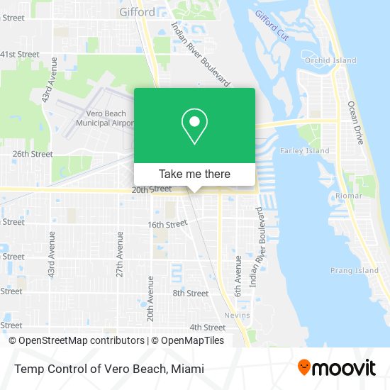 Mapa de Temp Control of Vero Beach